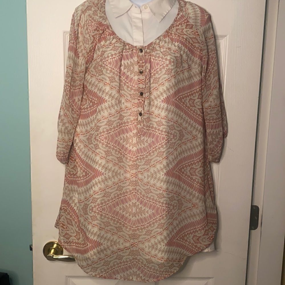 Jockey See-Through Tunic Blouse  